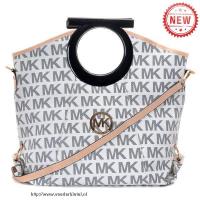 michael kors berkley logo groot wit clutches Outlet Breda qdtsv560